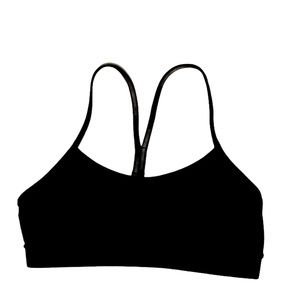 Lululemon Black Flow Y Nulu Bra Light Support Size 6